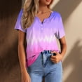 thumbnail image 2 of Tops for Women Trendy Womens Raglan Shirt Ladies Athletic Clothes Embroide Western Shirts Women 3x Size Tops Chiffon Tee Shirt Dress Cute Long Sleeve Rainbow Tight Long Sleeve Workout Top Purple XL, 2 of 5