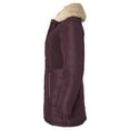 thumbnail image 6 of Sportoli Winter Coats for Women Hooded Quilted Puffer Jacket with Faux Fur Collar - Deep Rosewood (1X), 6 of 9