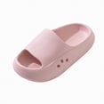 thumbnail image 3 of TOWED22 Kids Cloud Slides Boys Girls Pillow Slippers Shower Slip on Slide Sandals(Pink,2), 3 of 6