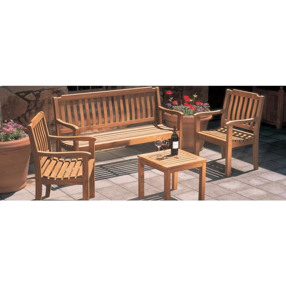 HomeRoots 18" Brown Solid Wood Square End Table