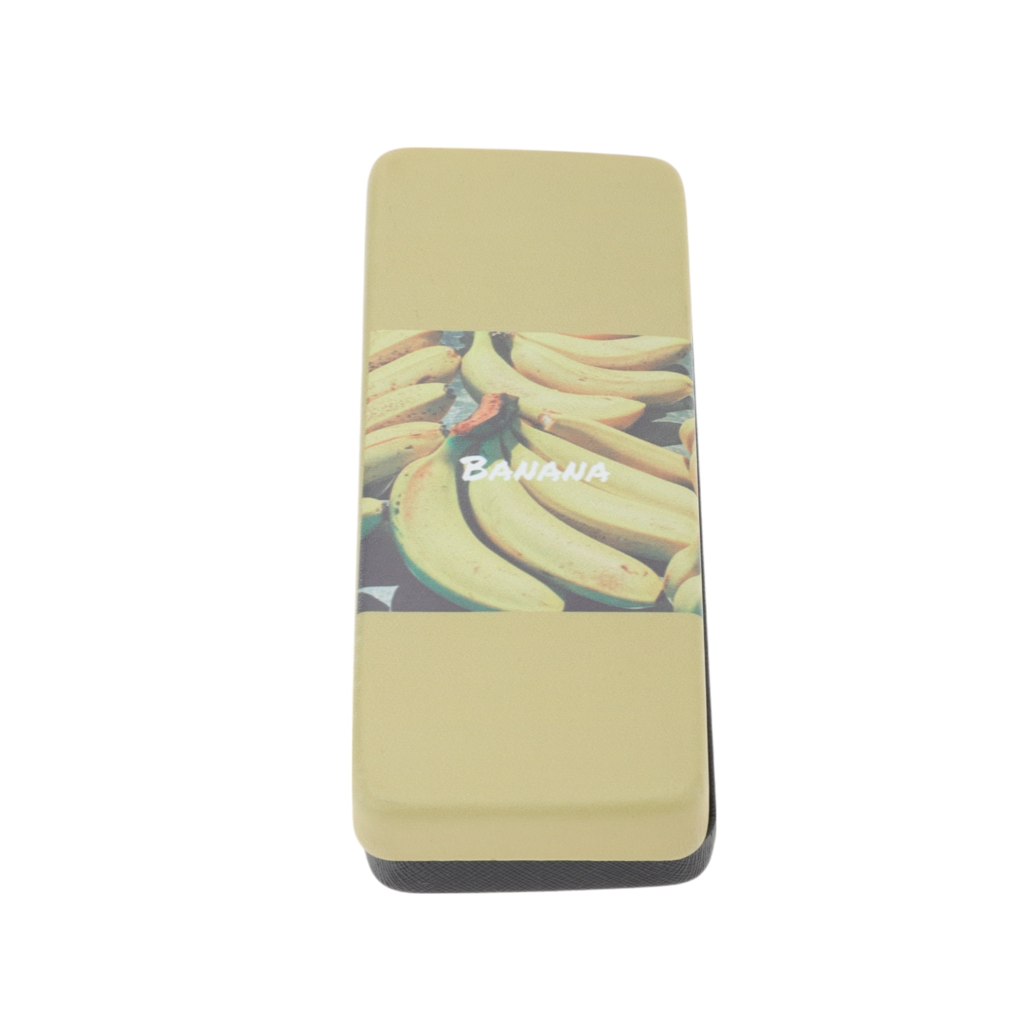 Unique Bargains Fruit Pattern Eyeglasses Case Portable Eyeglasses Storage 1 Pc Yellow