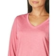 thumbnail image 3 of Hanes T-Shirt à Manches Longues à Col en V pour Femmes Sport Cool DRI Performance, m, Amarante, 3 of 3
