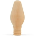 thumbnail image 1 of Wood Christmas Light Bulb, 100 Unfinished Wood Ornaments for Crafts and Christmas Trees, 2-1/8 inch, Use as Christmas Crafts, by Woodpeckers, 1 of 1