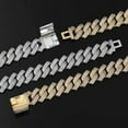 thumbnail image 4 of Extra Shiny Miami Cuban Link Chain Necklace, Width 15-18MM Mens Cuban Chain, Solid Thick Big Hip Hop Iced Out Cuban Link Chain for Men, 16-24 Inch - Gift Box Included, 4 of 9