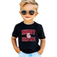thumbnail image 2 of Retro Merry Christmas Unisex Shirt for Women and Men Vintage Inspired Distressed Santa Tee Black Shirt Youth Medium, 2 of 5