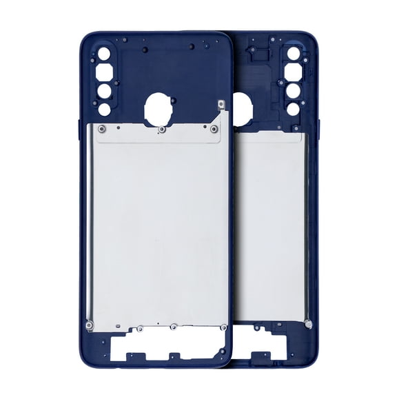 Replacement Mid-Frame Housing Compatible For Samsung Galaxy A20S (Blue)