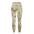 thumbnail image 5 of Renewold Butterfly Flower Vintage Womens Yoga Pants with Pockets High Waisted Womens Leggings Fashion Exercise Yoga Leggings Lightweight Activewear Printed Ankle Leggings, S, 5 of 8