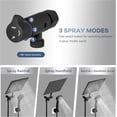 thumbnail image 2 of Shower Head ” High Pressure Rain/Hand Shower Combo with ” Extension Arm Function Hand Shower LeakProof Shower Head with Holder/Shower Hose Height/Angle Adjustable(” Chrome Pla, 2 of 6
