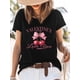 thumbnail image 3 of Camiseta de cereza dulce para mujer, camisetas de manga corta, camisetas casuales, camiseta romántica de San Valentín con cuello redondo para mujer, 3 of 8