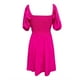 thumbnail image 5 of Vestido plisado con cuello cuadrado y mangas abullonadas para mujer - Vestido mini informal de verano en color liso - S-XXL, 5 of 5
