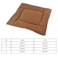 thumbnail image 3 of Barhoo Soft Reversible Fleece Pet Bed Mat Machine Washable Dog Crate Kennel Liner Comfortable Sleeping Pad for Small Medium Large Dogs Cats Home Travel Indoor Outdoor Use A Pet Bed, 3 of 7