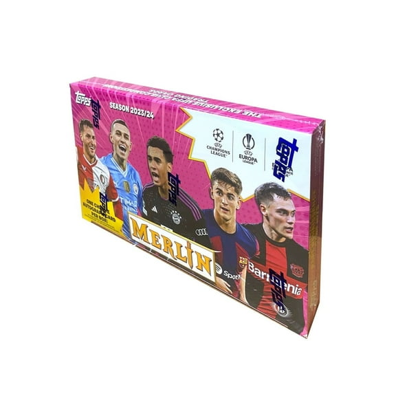 2023-24 Topps UEFA Club Competitions Merlin Chrome Soccer Hobby Box