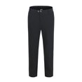 thumbnail image 4 of Birdeem Mens Pants Solid Color Drawstring Breathable Cotton Linen Loose Casual Pants, 4 of 12
