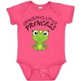 thumbnail image 3 of Inktastic Grandpa's Little Princess Cute Frog Girls Baby Bodysuit, 3 of 5