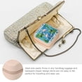 thumbnail image 3 of Autua Flamingos Palm Leaves Turtle Travel Jewelry Box Organizer Necklace Ring Earring Pink, 3 of 5