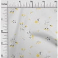 thumbnail image 1 of oneOone Cotton Poplin Twill White Fabric Leaves & Flowers Floral Fabric For Sewing Printed Craft Fabric By The Yard 56 Inch Wide, 1 of 1