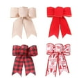 thumbnail image 1 of Miangastore Pretied Bows White 4Pcs 5.9X5.7In, 1 of 8