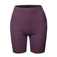 thumbnail image 2 of TheLovely Womens & Plus Basic Solid Cotton Mid Thigh High Rise Biker Bermuda Shorts, 2 of 5