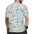 thumbnail image 2 of Wukai Butterflies Print Men's Short-Sleeved Mesh T-Shirt,Quick-Dry Short Sleeve Workout T-Shirt-5X-Large, 2 of 8