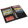 thumbnail image 2 of Genuine Leather Mens Long ID 19 Credit Card Security Wallet RFID Blocking, 2 of 32