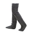 thumbnail image 2 of Calcetines peludos hasta la rodilla para hombre y mujer, cómodos y cálidos, hasta el muslo, para dormitorio y hogar. Longitud de pierna 55cm, 2 of 9