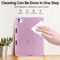 thumbnail image 6 of Dteck Case for iPad Pro 11 inch 2024,Shockproof 3-Layer Protection Case Built-in Pencil Holder Back Cover for iPad Pro 11-in. (M4),Pink, 6 of 7