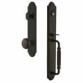 thumbnail image 4 of Grandeur Arc F Grip Dummy Handleset with Fifth Avenue Knob, 4 of 5