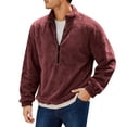 thumbnail image 2 of Men's Fleece Sweatshirt with Full Zip for Warmth in Winter and Fall Seasons, 2 of 9