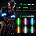 thumbnail image 3 of Brazalete LED recargable con bandas reflectantes de alta visibilidad para running ciclismo y caminatas nocturnas ajustable para hombres mujeres y niños, 3 of 7