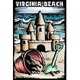 thumbnail image 4 of Virginia Beach, Virginia, Sandcastle, Scratchboard (1000 Piece Puzzle, Size 19x27, Challenging Jigsaw Puzzle for Adults and Family, Made in USA), 4 of 4