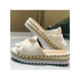 thumbnail image 3 of Crocowalk Womens Ladies Flatform Sandals with Single Strap - Sliders for Women, 3 of 3