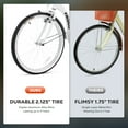 thumbnail image 3 of VIRIBUS 24" Women's Beach Cruiser Bike Adjustable Saddle & Handlebar White, 3 of 14