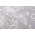 thumbnail image 5 of Silver Flowers Cotton Embroidered Square Decorative Pillow in Gray, 5 of 11