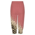 thumbnail image 4 of Women's Casual Pants Color Block Leopard Print Capri Design for Everyday Comfort and Style, 4 of 4