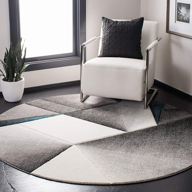 Safavieh Hollywood Collection HLW714D Grey and Teal MidCentury Modern