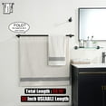 thumbnail image 3 of Double Towel Bar Matte Stainless Steel Bath Towel Rack for Bathroom Towel Holder Wall Mount Total Length TBLPB, 3 of 9