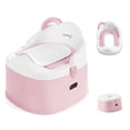 thumbnail image 1 of BEBBLY Bañito Entrenador Infantil con Almacenamiento Asiento Antiderrapante para Niños y Niñas de 6 Meses a 3 Años Fácil de Limpiar Ideal para Aprender a Ir al Baño (ROSA), 1 of 7