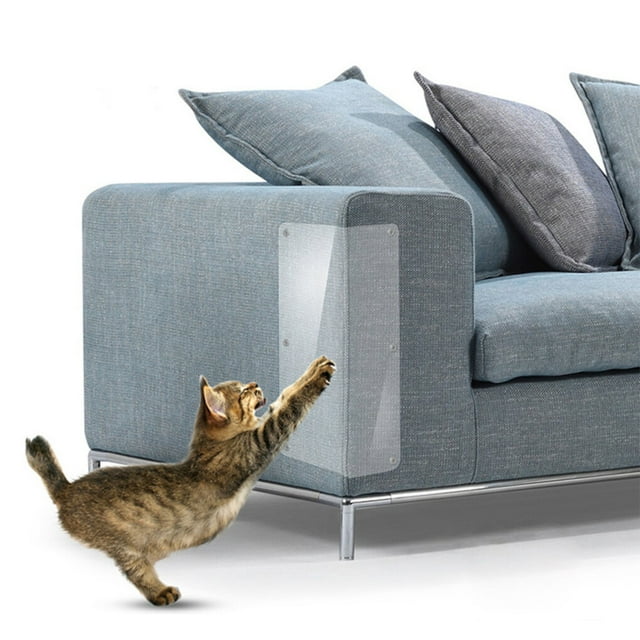 Maoww 4Pcs Scratching Guard Animal Anti-scratch Pads Sticky Paws Tape Couch Sofa Furniture M