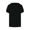thumbnail image 3 of GigrtiJin Blouses Décontractées pour Femmes Tendance Manches Courtes Col Rond Tunique Haut Mode Couleur Unie Chandail Ample, 3 of 6