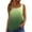 Green #715, variant on Women's Tanks & Camis Simple Small Ring Square Neck Vest Fashionable Casual Top Daily Commuting Camisoles for Under Clothes