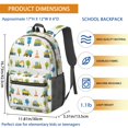 thumbnail image 3 of Excavator and Cone White Pattern 17" School Backpacks for Teens,Waterproof Oxford Fabric,S-Shape Padded Straps for School,Travel,Hiking,Camping, 3 of 6