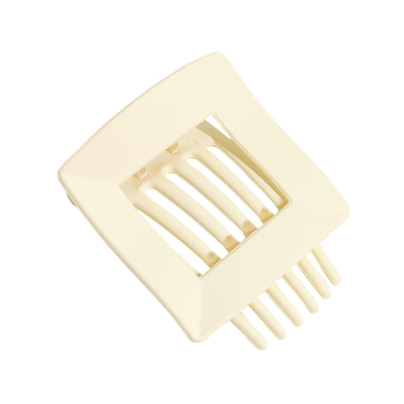 Beige Lay Flat Hair Clips for Women Small Flat Claw Clips French Barrettes Side Slide Hair Clips for Thick or Thin Hair Casual Versatile Solid Color Hair Accessories 2.36 x 1.57 Inches