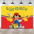 thumbnail image 5 of Fondo de fiesta de cumpleaños de Pokémon Pikachu, fondo de dibujos animados para baby shower, fotografía de pared, estudio fotográfico, pancarta decorativa para regalo de niño, 5 of 5