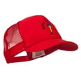 thumbnail image 5 of Youth Batter Up Embroidered Mesh Cap - Red OSFM, 5 of 5