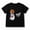 Black-9, variant on Halloween Shirt for Kids with Simple Cute Ghost Graphic, Short Sleeve for Boys and Girls