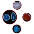 thumbnail image 2 of 70mm-90mm Rebanada de ágata, rebanada de cristal Natural, piedra para el hogar, habitación, joyería artesanal, suministros de dijes, 2 of 5