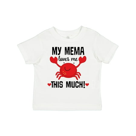 

Inktastic My Mema Loves Me Grandson Gift Toddler Boy or Toddler Girl T-Shirt