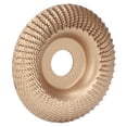 thumbnail image 3 of Disco para dar forma a madera, disco para tallar madera, muela abrasiva duradera, ahorro de tiempo, fácil de operar para amoladora angular(Gold), 3 of 5