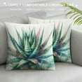 thumbnail image 3 of Leisuo Palm Leaves Throw Pillow Covers Home Decorative Pillow Covers Pillowslip with Tropical Banana Palm Monstera Leaves Print for Summer Style Decor, 3 of 5