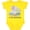 Yellow, variant on Inktastic I Love My Babysitter Elephant Family Boys or Girls Baby Bodysuit